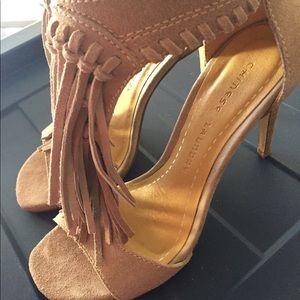 Chinese Laundry Fringe Heels 7.5